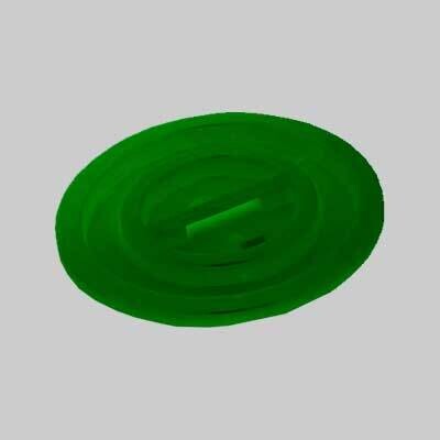 COPERCHIO PER BIDONE PER RIFIUTI VERDE 50 lt