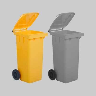 BIDONE PER LA RACCOLTA DIFFERENZIATA 240 lt - Colore bianco