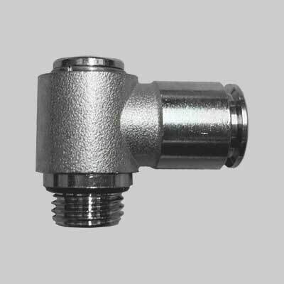 Raccordo girevole aria compressa &#39;L&#39; 1/4&quot;x10 mm 10 pz