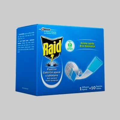 RAID BASE PER PIASTRINE ANTIZANZARE Base + 10 piastrine