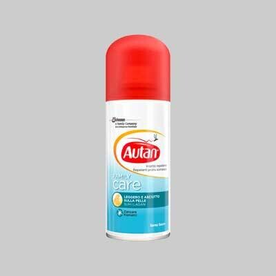 AUTAN REPELLENTE PER ZANZARE &#39;FAMILY CARE SPRAY SECCO&#39; 100 ml