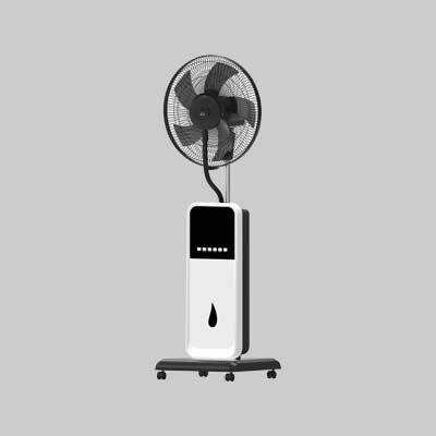 VENTILATORE CON NEBULIZZATORE 2 lt - 5 pale