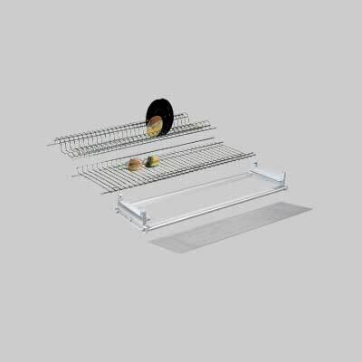 SCOLAPIATTI IN ALLUMINIO IN KIT 76 cm