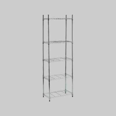 SCAFFALE IN METALLO CROMATO 3 ripiani - cm 60x35x90h