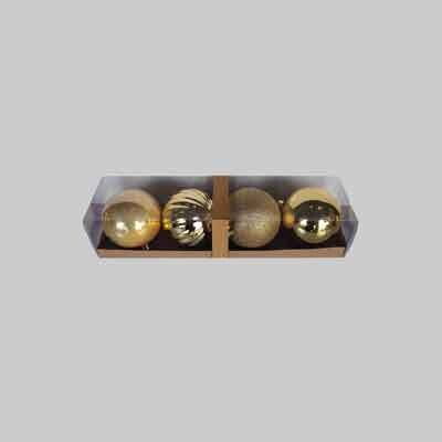 PALLINE DI NATALE  7 cm, Conf. 16 pezzi - Col. Rosso