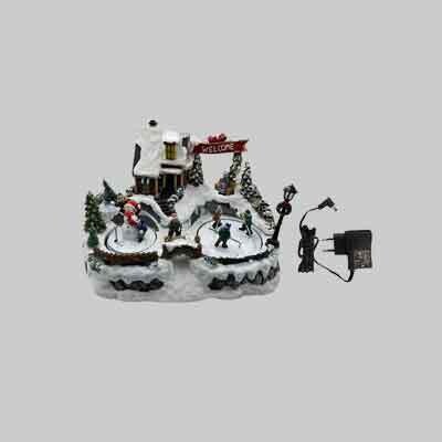 GIOSTRINA DI NATALE &#39;WELCOME&#39; cm 31,5x23x20h