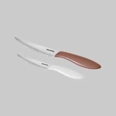 COLTELLO BISTECCA &#39;PRESTO&#39; Lunghezza totale 23 cm -  lama 12 cm - Bianco 6 pezzi