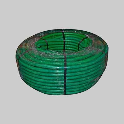TUBO CORRUGATO CON TIRAFILO VERDE   20 - Rotolo 100 mt