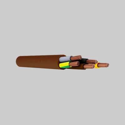 CAVO PENTAGONALE &#39;MARRONE&#39; Sezione 5x1,5 mm - 100 mt