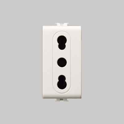 PRESA BIVALENTE &#39;EASY&#39; 10/16A 250V 2P+T - Bianco