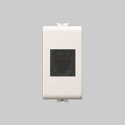 PRESA TELEFONICA RJ11 &#39;EASY&#39; Plug 6/4 - Bianco
