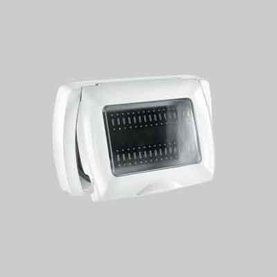 PLACCA AUTOPORTANTE C/PORTELLO &#39;EASY&#39; 3 Moduli - Bianco