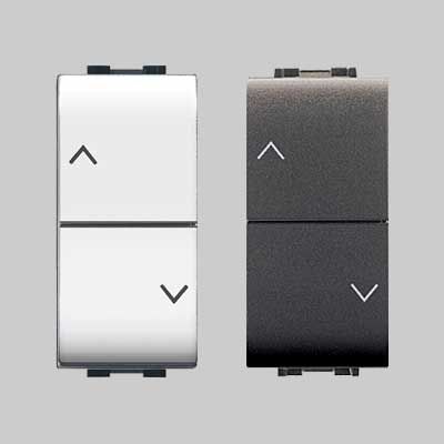 DOPPIO PULSANTE INTERBLOCCATO &#39;MYLIFE&#39; 10A 250V - Bianco