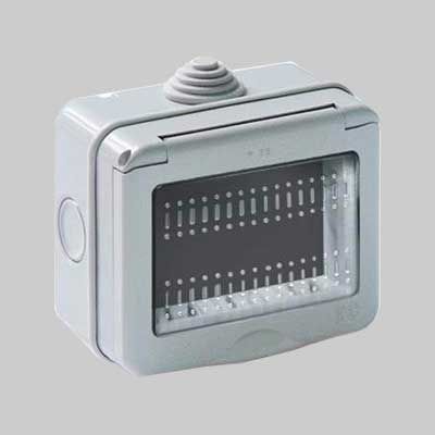 CONTENITORE DA PARETE PER APPARECCHI IP55 &quot;MYLIFE&quot; 1 Posto