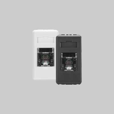 PRESA TELEFONICA RJ11 &#39;SYSTEM&#39; Bianco