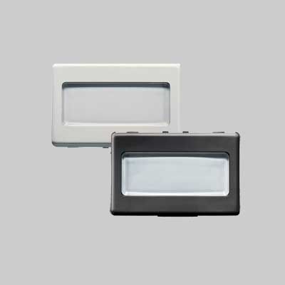PULSANTE CON PORTANOME &#39;SYSTEM&#39; 2 moduli - 1P NA 250V - Bianco
