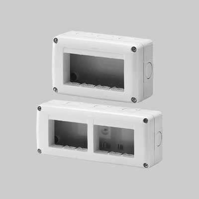 CONTENITORE DA PARETE PER APPARECCHI IP40 &#39;SYSTEM&#39; 1 posto
