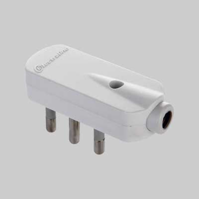 SPINA MOBILE A 90° 16A 2P+T - Bianco