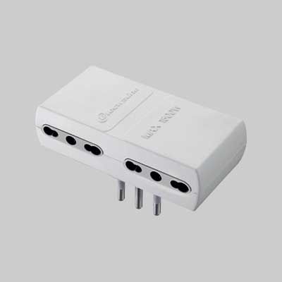 ADATTATORE QUADRUPLO 16A 2P+T - presa 10/16A 2P+T