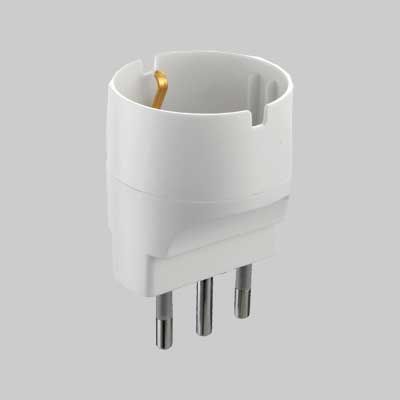ADATTATORE SEMPLICE SCHUKO 10A 2P+T - presa 10A 2P+T