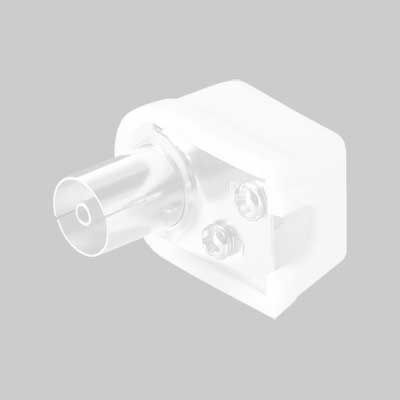 PRESA COASSIALE TV A 90° 9,5 mm