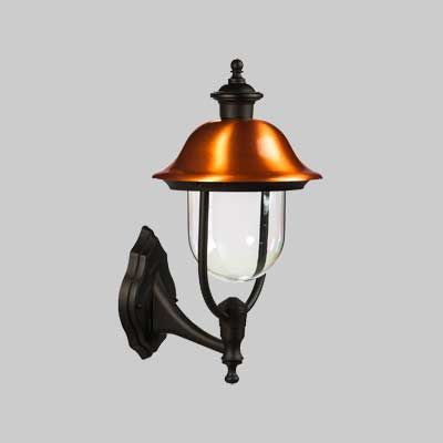 LANTERNA DA PARETE &#39;CALLIOPE UP&#39; Colore Nero/Rame