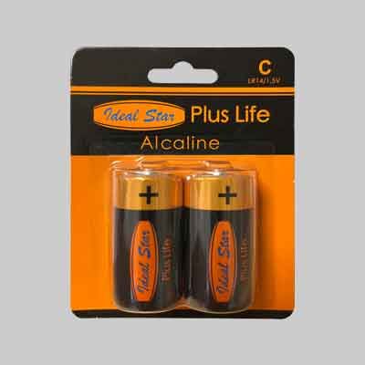 PILE &#39;PLUS LIFE&#39; 1/2 TORCIA IDEAL STAR Blister 2 pezzi
