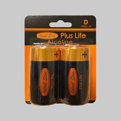 PILE &#39;PLUS LIFE&#39; TORCIA IDEAL STAR Blister 2 pezzi