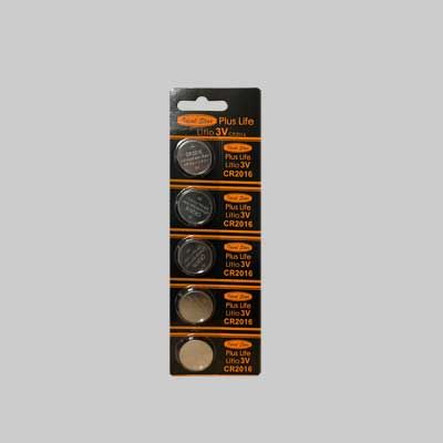 PILE A BOTTONE &#39;PLUS LIFE&#39; 2016 IDEAL STAR Blister 5 pezzi