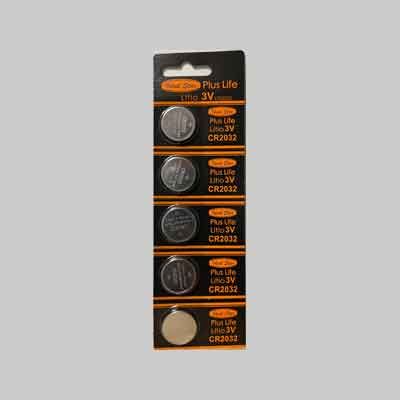 PILE A BOTTONE &#39;PLUS LIFE&#39; 2032 IDEAL STAR Blister 5 pezzi