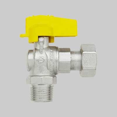 RUBINETTO A SQUADRA PER GAS MASCHIO/DADO GIREV. 1/2&quot; x 1/2&quot;