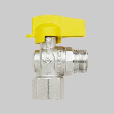 RUBINETTO A SQUADRO GAS F/M 1/2 x 1/2