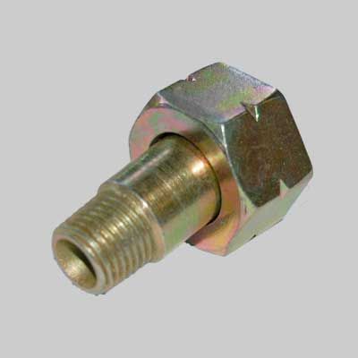 DADO GIREVOLE CON INIETTORE 1/4&quot; M x W20x1/14&quot; Sx