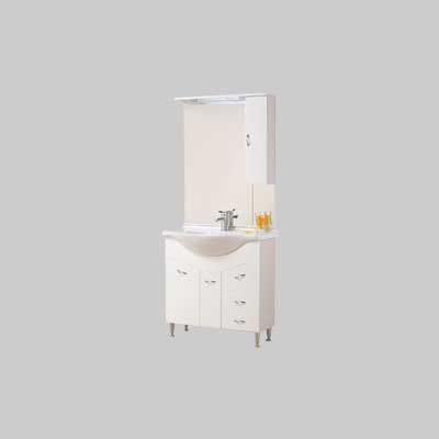 LAVABO DEBORA 85 Base 2 ante + cassetti cm 81,6x31,5x87,6h