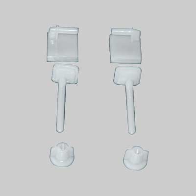 COPPIA SUPPORTI TAVOLETTA IN PVC PER SEDILI ABS