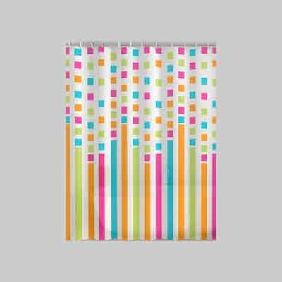 TENDA DOCCIA IN PEVA &#39;PARTY&#39; 180x200 cm Multicolore