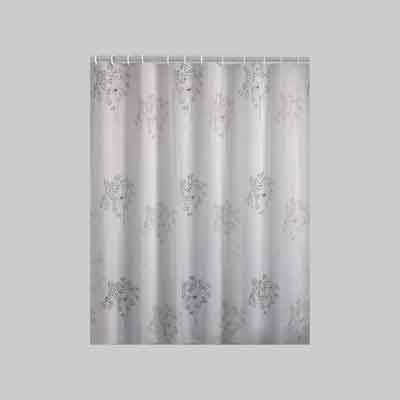 TENDA DOCCIA IN POLIESTERE &#39;PARFUME&#39; 180x200 cm - Bianco/Nero
