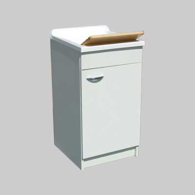 MOBILE LAVATOIO VASCHETTA &#39;PANDA&#39; cm 45x50x85h