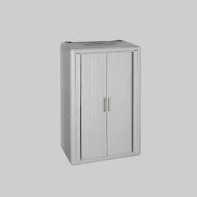 ARMADIO COPRICALDAIA CON SERRANDA &#39;HIMALAYA&#39; 58,7x38,5x100h - Col. Bianco
