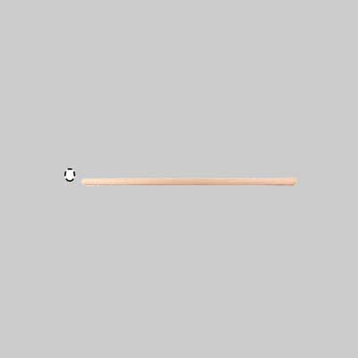 MANICO LEGNO IN FAGGIO &#39;TOP QUALITY&#39; PER ZAPPA OCCHIO OVALE 45x30 mm - 120 cm