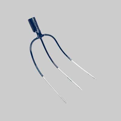 FORCA DA FIENO IN ACCIAIO TEMPRATO &#39;3 DENTI&#39; 3 denti