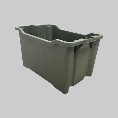 CASSETTA AGRICOLA SOVRAPPONIBILE E IMPILABILE CHIUSA 40 lt - 52x36x31 cm