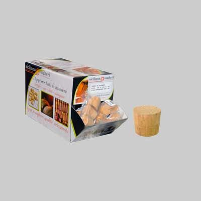 TAPPO IN SUGHERO PER DAMIGIANA IN BLISTER 35x30 mm - confezione 3 pezzi