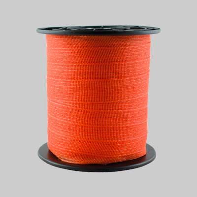 BANDA PER RECINTI ELETTRICI H 10 mm, bobina 200 mt - Col. Arancione