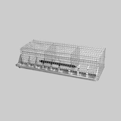 GABBIA PER CONIGLI INGRASSO TRE FORI cm 100x40x27h