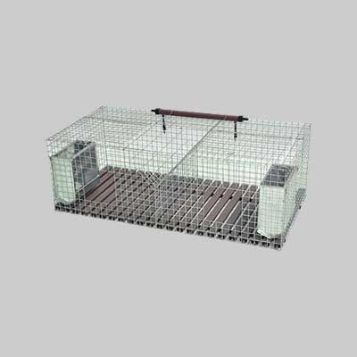 GABBIA PER CONIGLI FATTRICI quattro fori cm 200x50x34h
