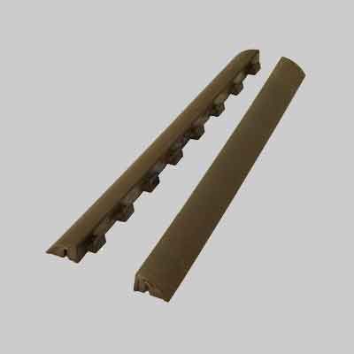 PROFILO LATERALE PER PIASTRELLA &#39;WOODENLIKE&#39; Aggancio Maschio, 580x56 mm - Spess. 25 mm