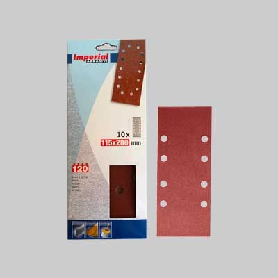 FOGLIO ABRASIVO 115X280 MM Grana 50 - 10 pezzi