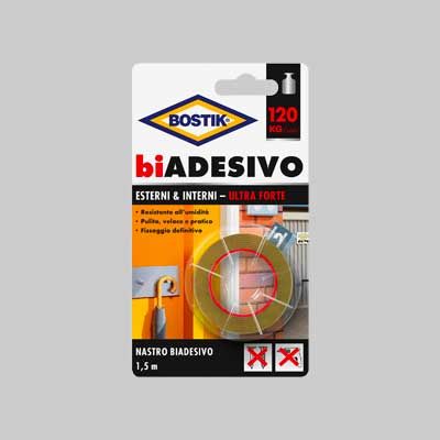 NASTRO BIADESIVO &#39;INTERNI &amp; ESTERNI&#39; BOSTIK mm 19x1,5mt