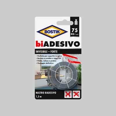NASTRO BIADESIVO &#39;INVISIBILE&#39; BOSTIK mm 19x1,5mt